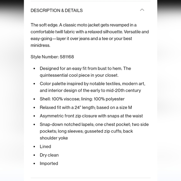 Club Monaco Relaxed Moto jacket S - Picture 6 of 10